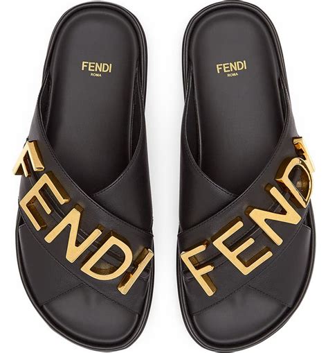 fendi cara sandals|women fendi sandals black.